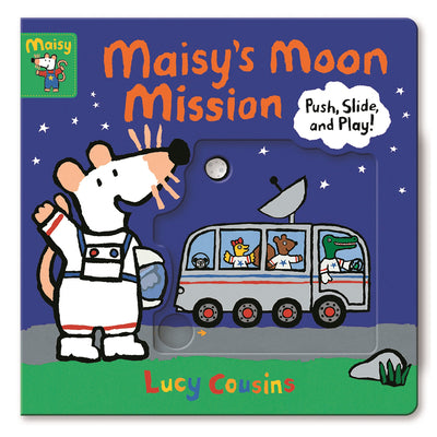 Book cover for Maisy's Moon Mission: Push, Slide, and Play!