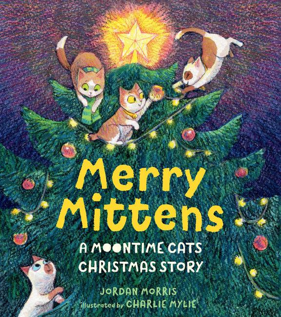 Book cover for Merry Mittens: A Moontime Cats Christmas Story