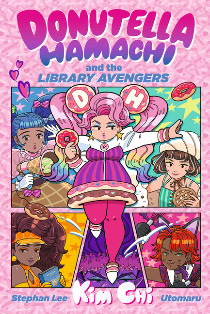 Book cover for Donutella Hamachi and the Library Avengers