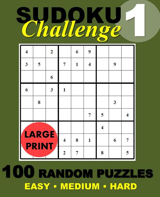 Book cover for Suduko Challenge #1: 100 Random Suduko Puzzles