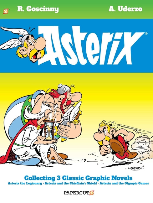 Book cover for Asterix Omnibus #4: Collects Asterix the Legionary, Asterix and the Chieftain's Shield, and Asterix and the Olympic Games