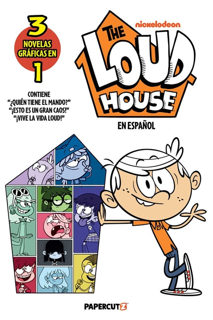 Book cover for Loud House 3 in 1 Vol. 1 (Spanish Language Edition)