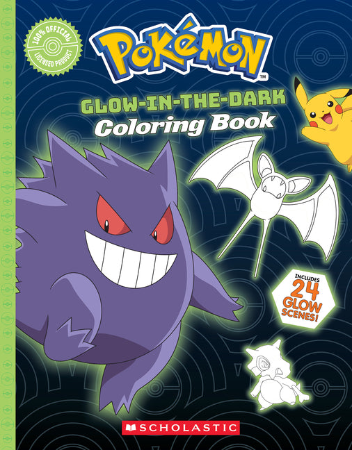 Book cover for Pokémon Glow-In-The-Dark Coloring Book