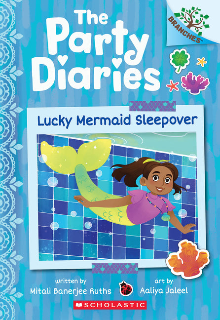 Book cover for Lucky Mermaid Sleepover: A Branches Book (the Party Diaries #5)