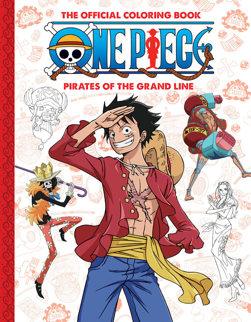 Book cover for One Piece: Official Crew Coloring Collection: Pirates of the Grand Line (Media Tie-In)
