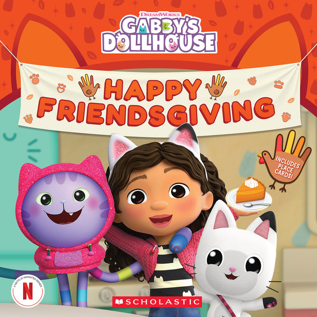 Book cover for Happy Friendsgiving! (Gabby's Dollhouse Storybook)