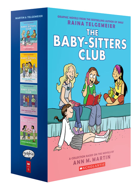 Book cover for Baby-Sitters Club #1-4 Graphic Novel Box Set