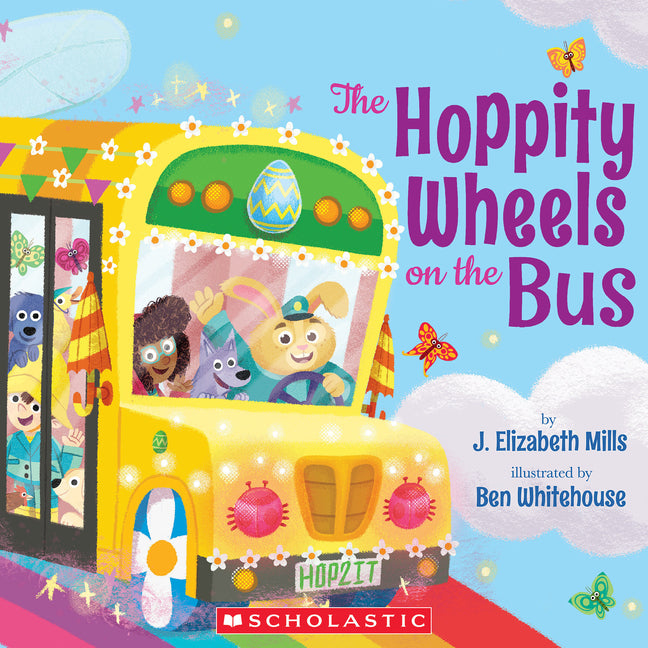 Book cover for Hoppity Wheels on the Bus (a Holiday Wheels on the Bus Book)