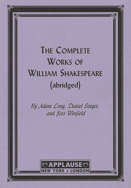 Book cover for Complete Works Of William Shakespeare (( ) Acting)