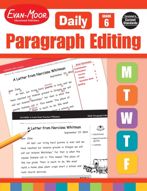 Book cover for Daily Paragraph Editing, Grade 6 Teacher Edition (Teacher)