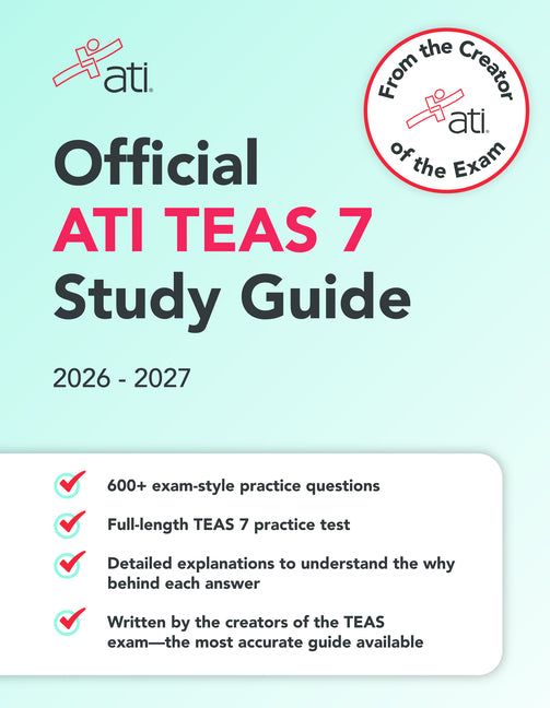 Book cover for Official Ati Teas Study Guide 2026-2027 9e