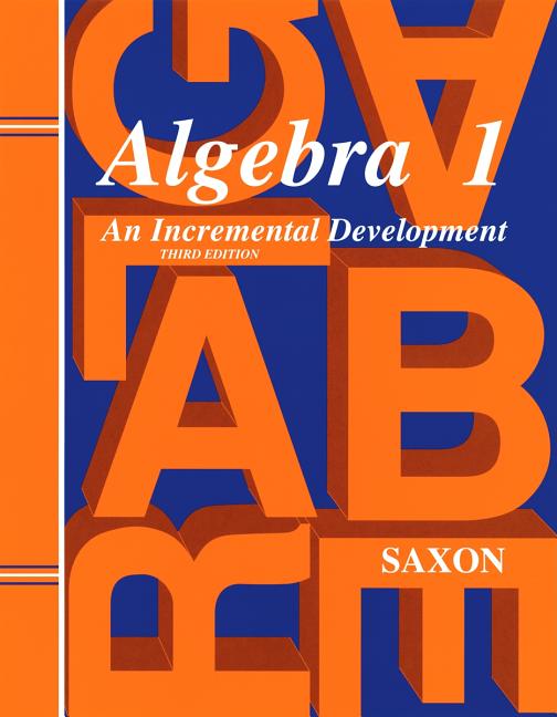 Book cover for Saxon Algebra 1 Solutions Manual Third Edition