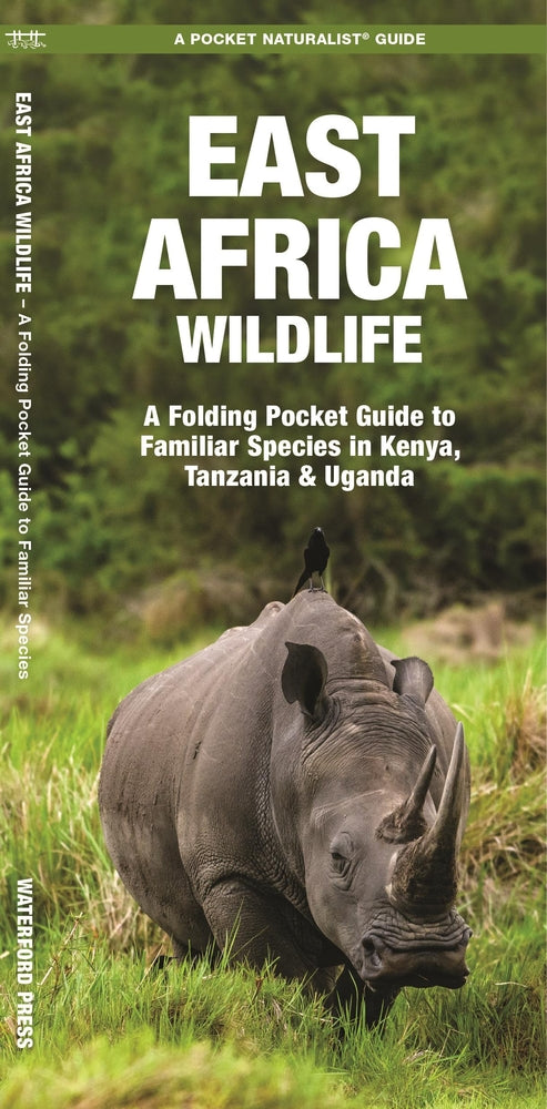 Book cover for East Africa Wildlife: A Folding Pocket Guide to Familiar Species in Kenya, Tanzania & Uganda