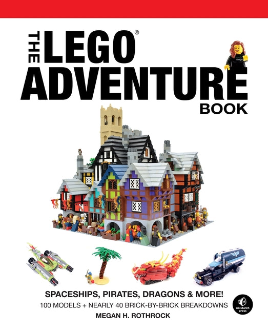 Book cover for Lego Adventure Book, Vol. 2: Spaceships, Pirates, Dragons & More!