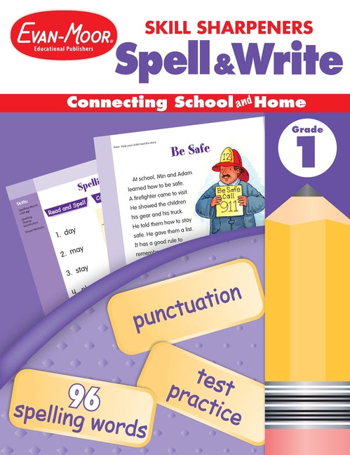 Book cover for Skill Sharpeners: Spell & Write, Grade 1 Workbook