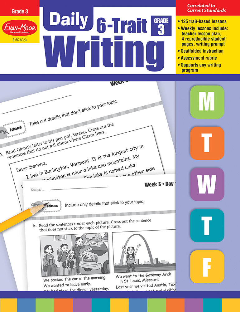 Book cover for Daily 6-Trait Writing, Grade 3 Teacher Edition