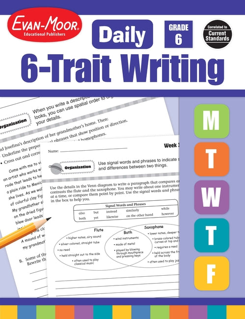 Book cover for Daily 6-Trait Writing, Grade 6 Teacher Edition (Teacher)