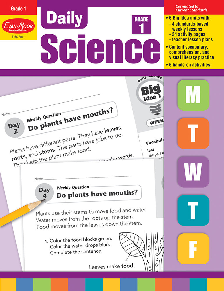 Book cover for Daily Science, Grade 1 Teacher Edition