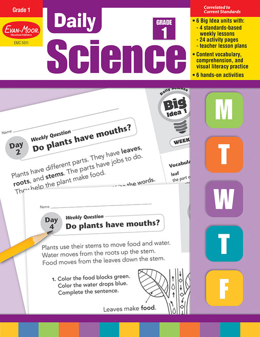 Book cover for Daily Science, Grade 1 Teacher Edition