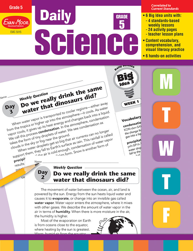 Book cover for Daily Science, Grade 5 Teacher Edition