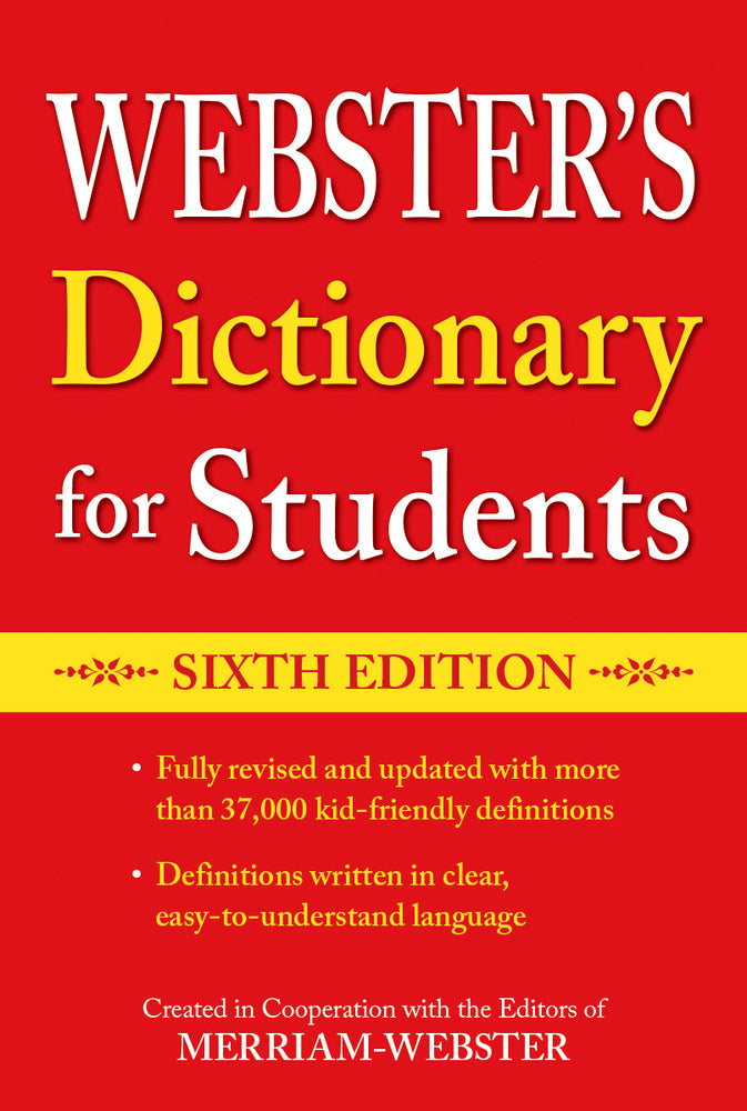 Book cover for Webster's Dictionary for Students, Sixth Edition