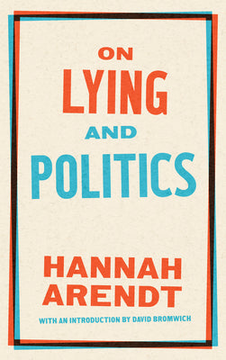 Book cover for On Lying and Politics: A Library of America Special Publication