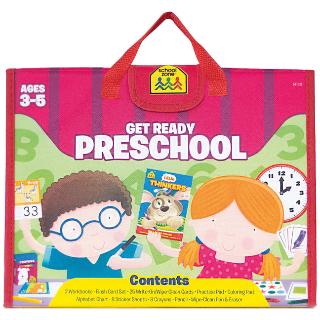 Book cover for School Zone Get Ready Preschool Learning Playset