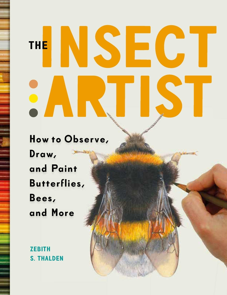 Book cover for The Insect Artist: How to Observe, Draw, and Paint Butterflies, Bees, and More