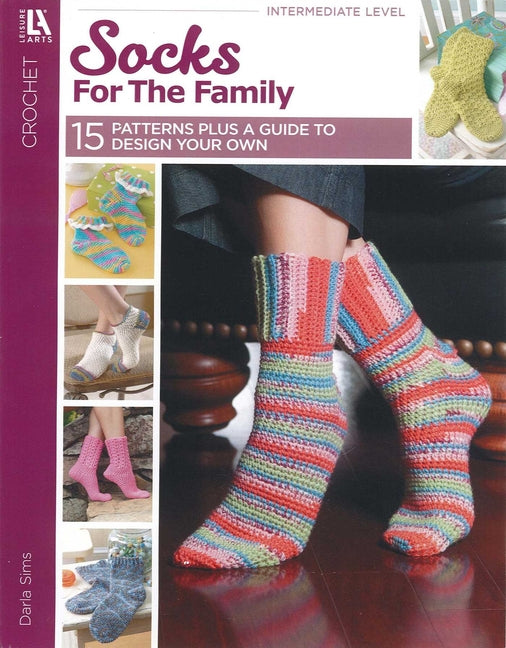 Book cover for Learn to Crochet Socks for the Family