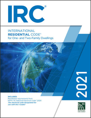 Book cover for 2021 International Residential Code