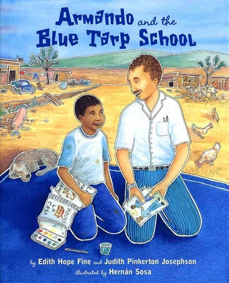 Book cover for Armando and the Blue Tarp School