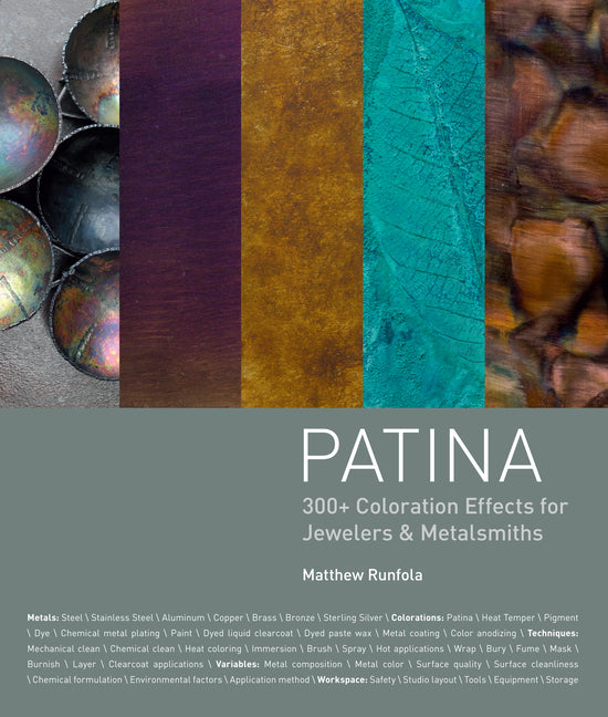Book cover for Patina: 300+ Coloration Effects for Jewelers & Metalsmiths