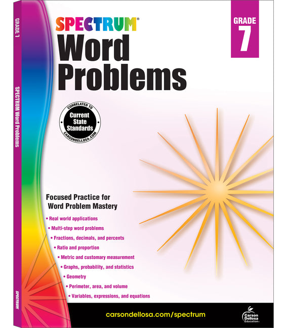 Book cover for Word Problems, Grade 7: Volume 80