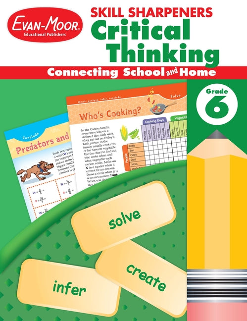 Book cover for Skill Sharpeners: Critical Thinking, Grade 6 Workbook