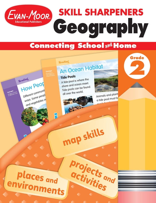 Book cover for Skill Sharpeners: Geography, Grade 2 Workbook