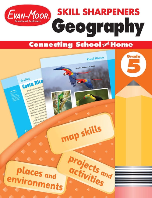 Book cover for Skill Sharpeners: Geography, Grade 5 Workbook