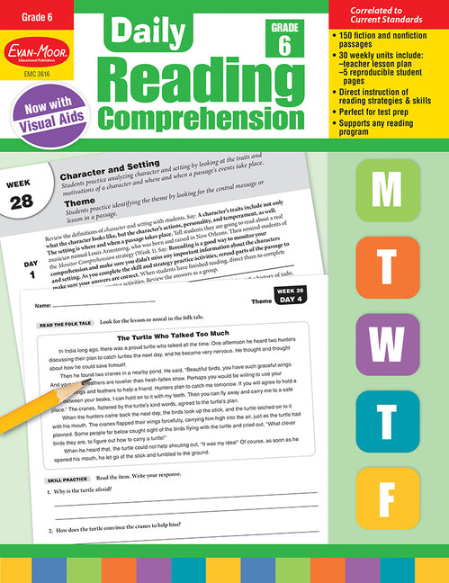 Book cover for Daily Reading Comprehension, Grade 6 Teacher Edition (Teacher)
