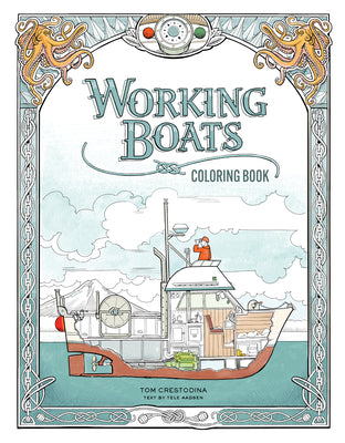 Book cover for Working Boats Coloring Book