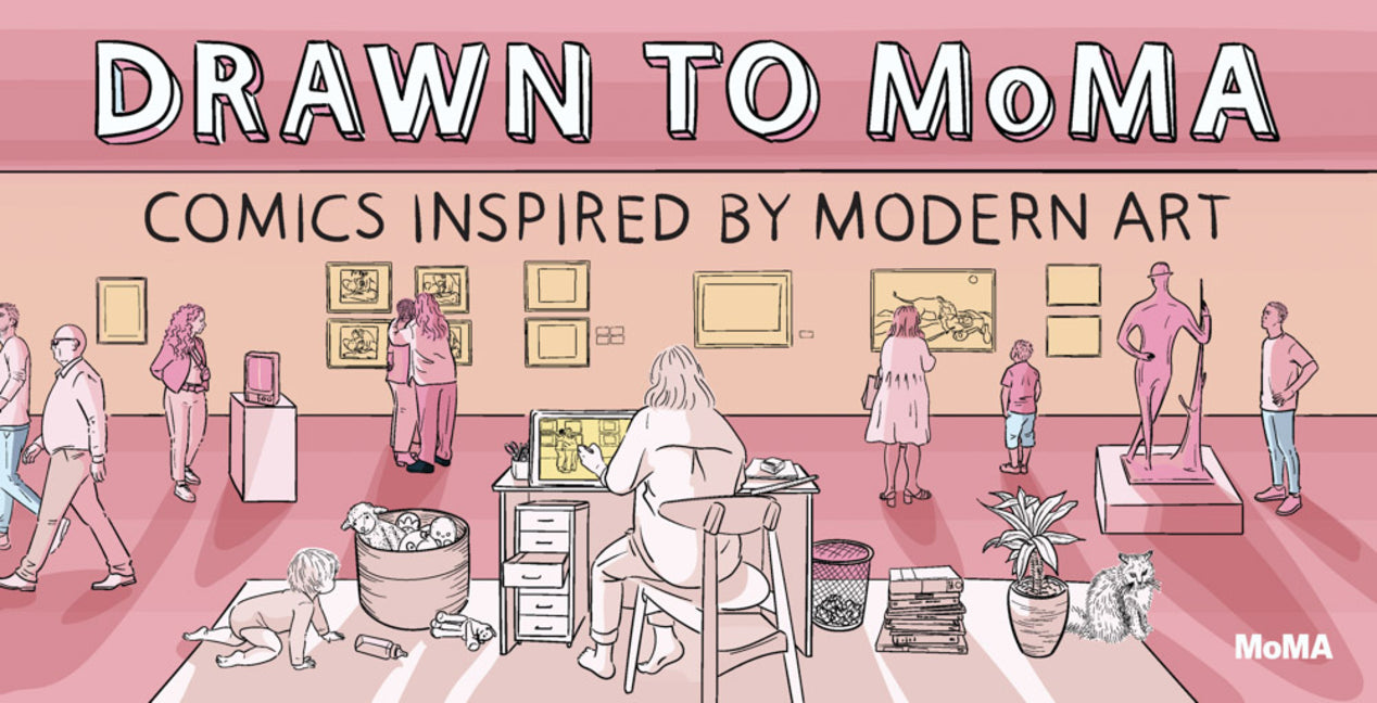 Book cover for Drawn to Moma: Comics Inspired by Modern Art