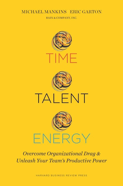 Book cover for Time, Talent, Energy: Overcome Organizational Drag and Unleash Your Team's Productive Power
