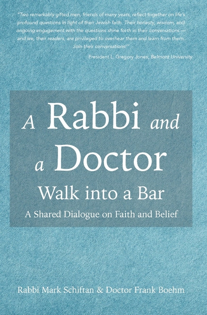 Book cover for Rabbi and a Doctor Walk into a Bar