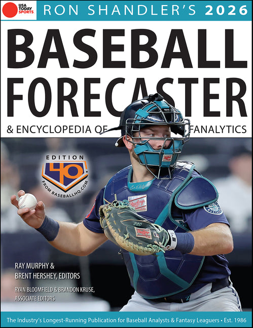 Book cover for Ron Shandler's 2026 Baseball Forecaster: And Encyclopedia of Fanalytics (Fortieth)