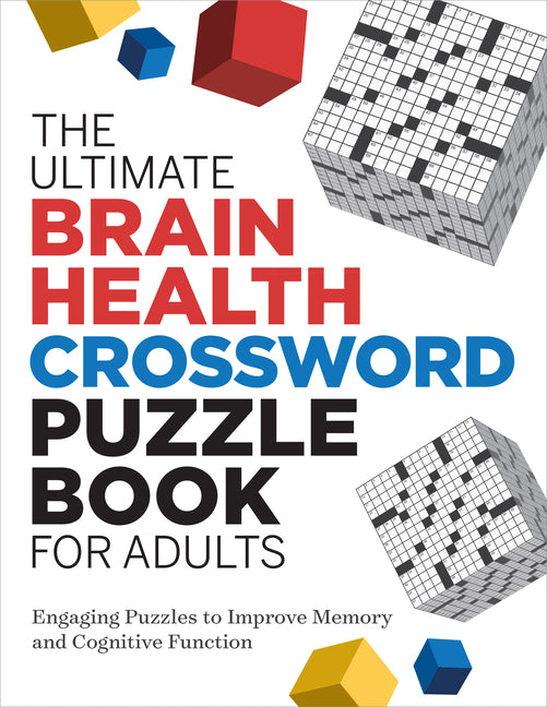 Book cover for Ultimate Brain Health Crossword Puzzle Book for Adults: Engaging Puzzles to Improve Memory and Cognitive Function