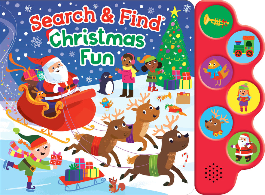 Book cover for Search & Find Christmas Fun (6-Button Sound Book)