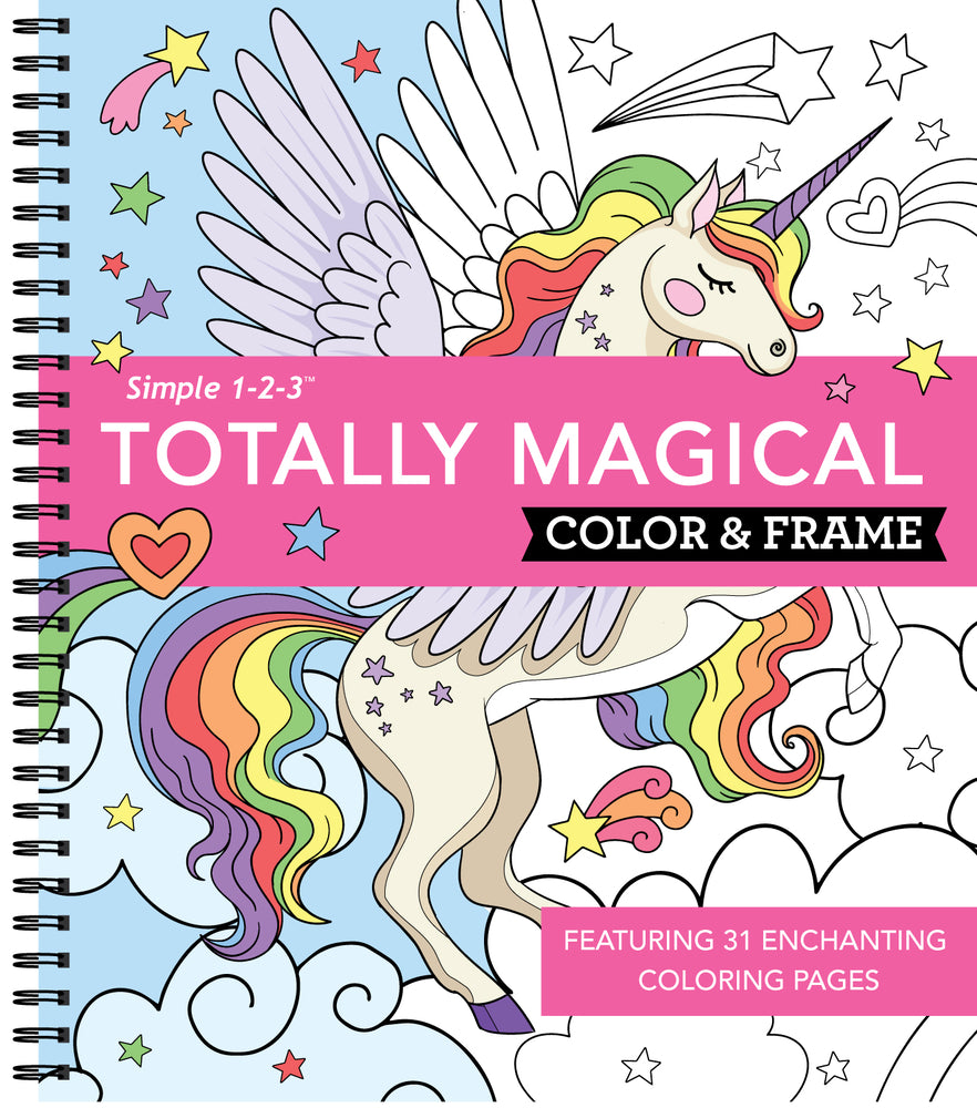 Book cover for Color & Frame - Totally Magical (Coloring Book)