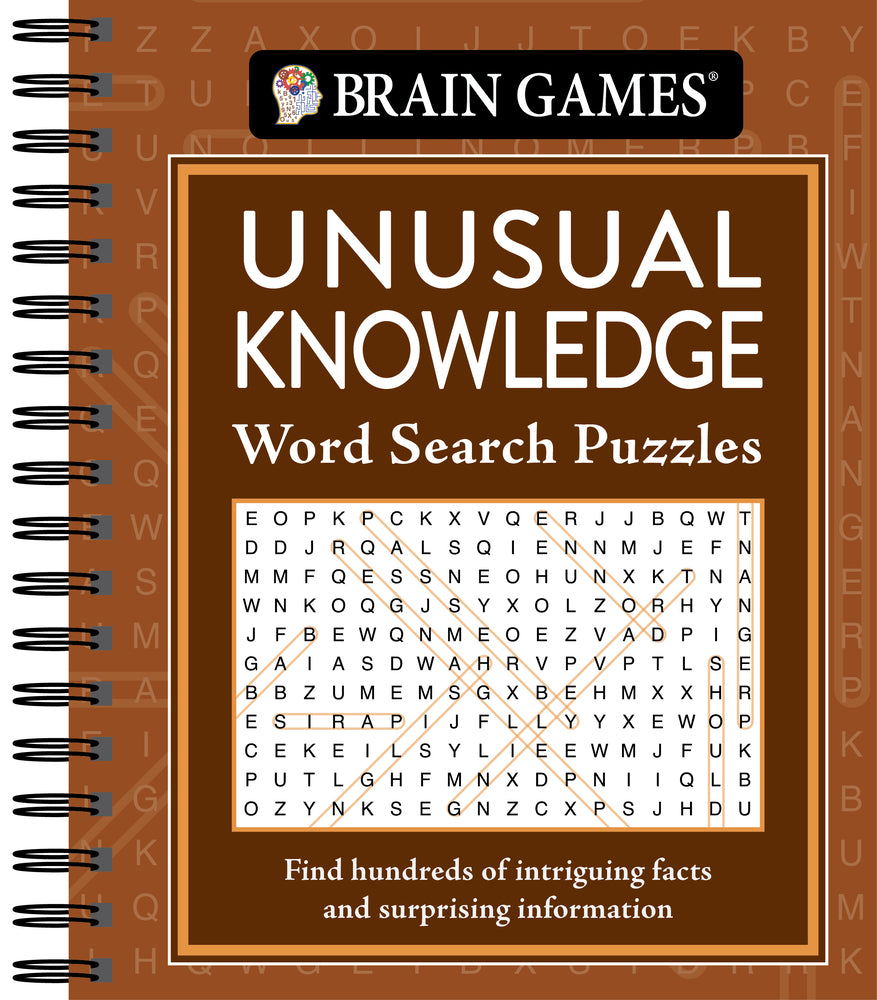 Book cover for Brain Games - Unusual Knowledge Word Search Puzzles