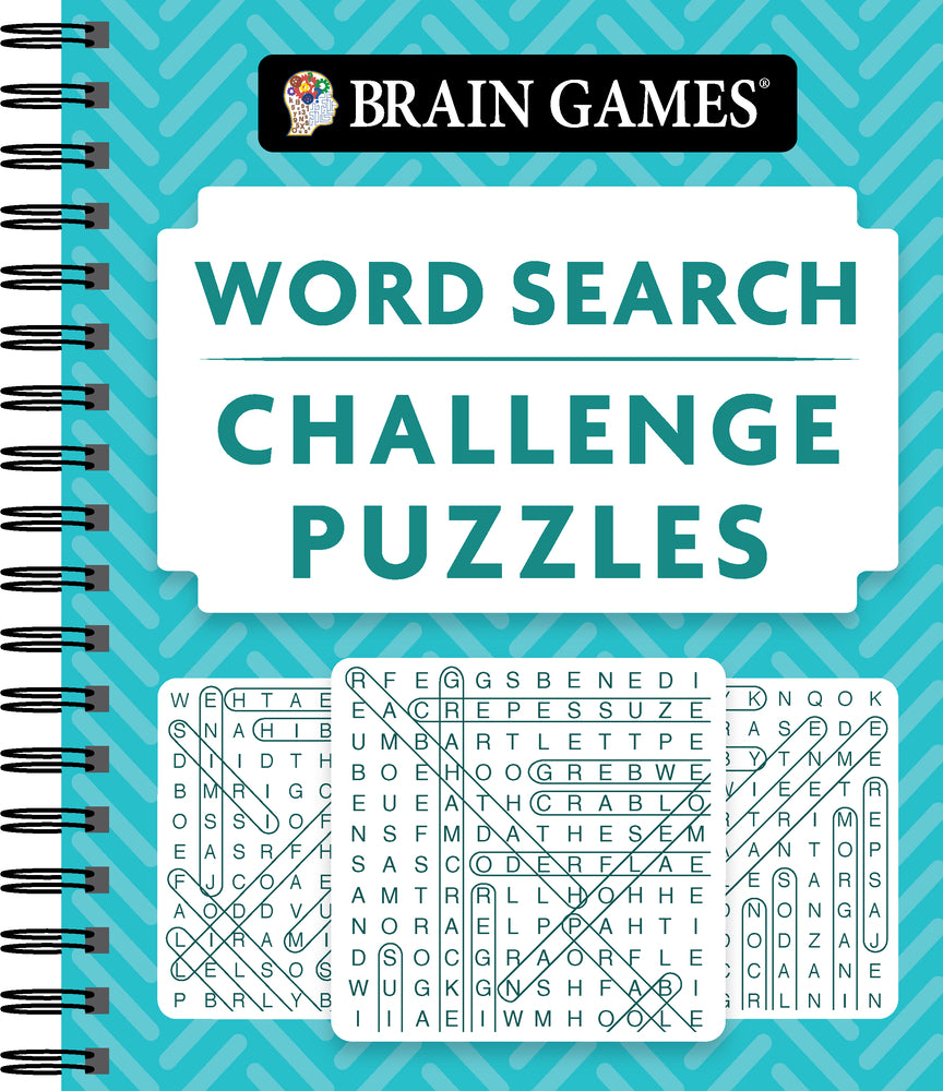 Book cover for Brain Games - Word Search Challenge Puzzles