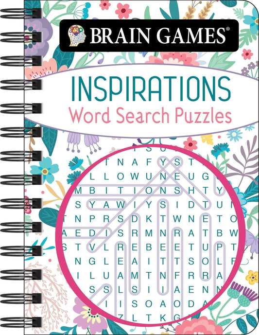 Book cover for Brain Games - To Go - Inspirations Word Search Puzzles