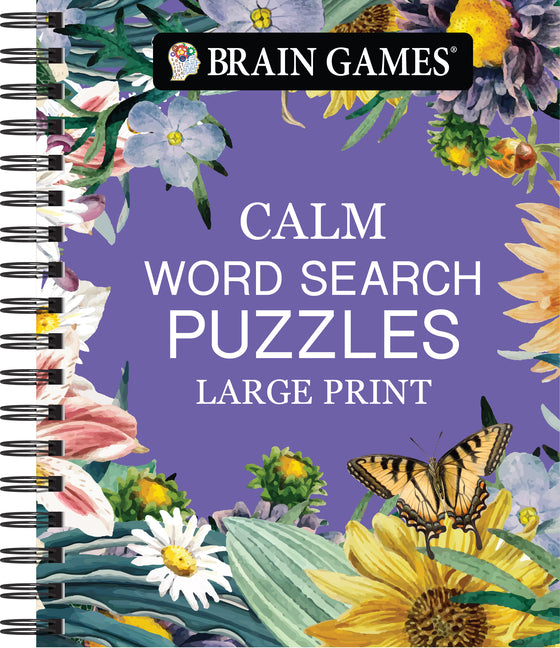 Book cover for Brain Games - Calm: Word Search - Large Print