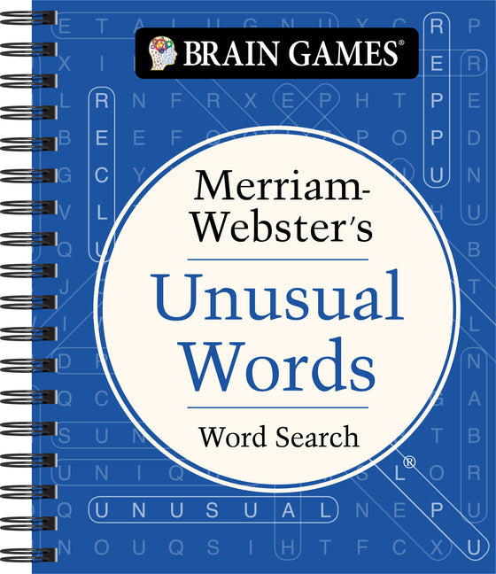 Book cover for Brain Games - Merriam-Webster's Unusual Words Word Search